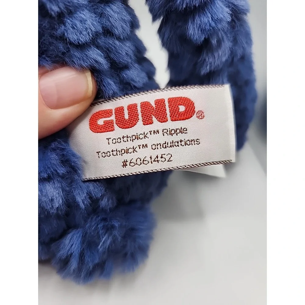 NEW GUND Toothpick Ripple  Teddy Bear Stuffed Animal for Ages 1 and Up  Navy